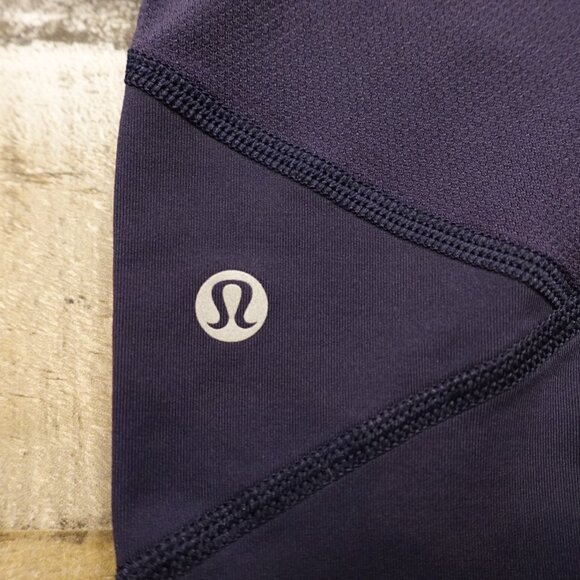 Lululemon pace rival crop pants women's 6 navy - Picture 8 of 10